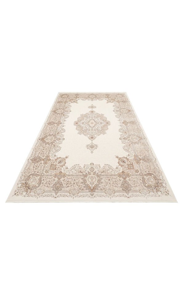 PALMIRA PLM 01 CREAM BEIGE Yüksek Kaliteli Sık Dokuma Modern Salon Halısı