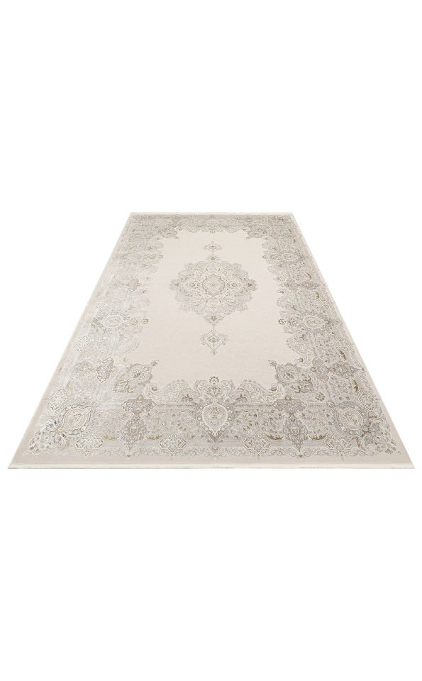 PALMIRA PLM 01 CREAM GREY Yüksek Kaliteli Sık Dokuma Modern Salon Halısı