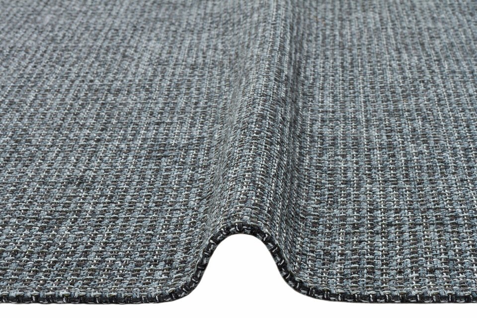 BROOKLYN BRK 01 ANTRASIT SILVER Hasır Görünümlü Kaymaz Renkli Dokuma Modern Kilim