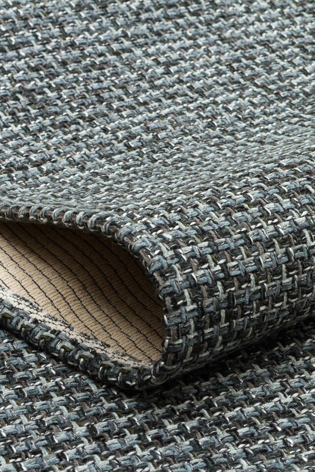 BROOKLYN BRK 01 ANTRASIT SILVER Hasır Görünümlü Kaymaz Renkli Dokuma Modern Kilim
