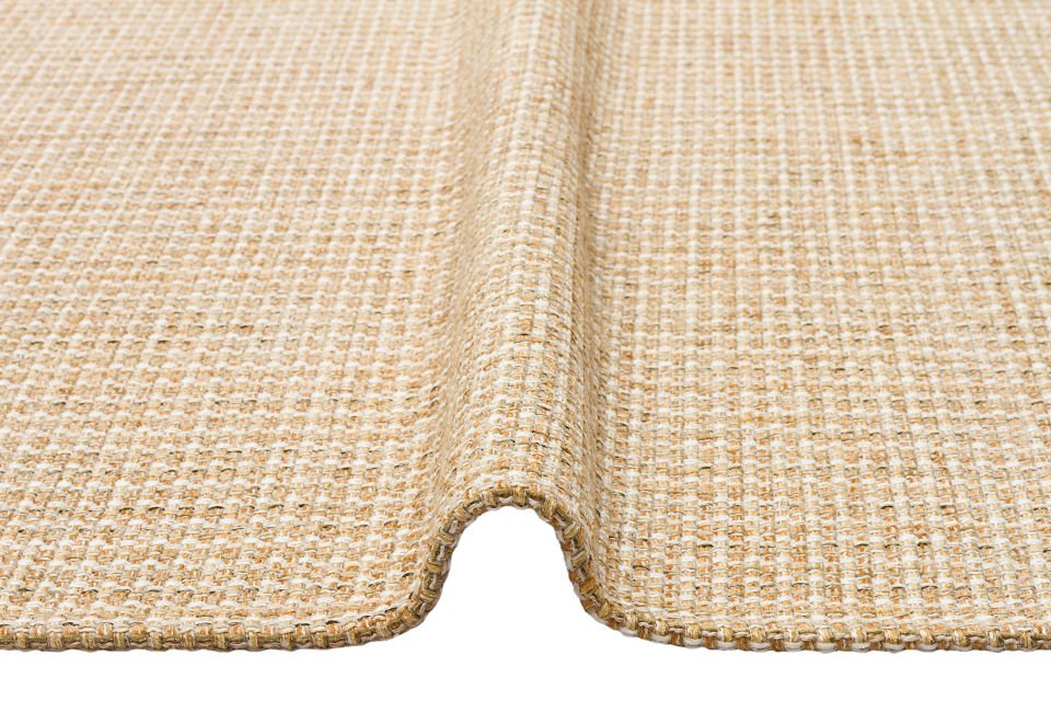 BROOKLYN BRK 01 NATURAL BEIGE  Hasır Görünümlü Kaymaz Renkli Dokuma Modern Kilim