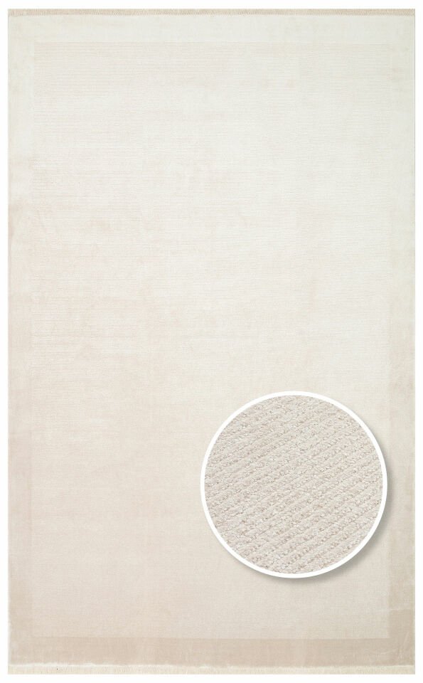 NAPOLI NAP 02 BEIGE  Sade Desenli Modern Sık Dokuma Makine Halısı