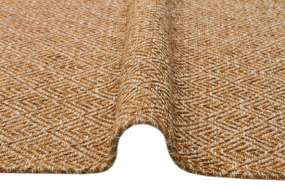 BROOKLYN BRK 03 NATURAL BEIGE  Hasır Görünümlü Kaymaz Renkli Dokuma Modern Kilim