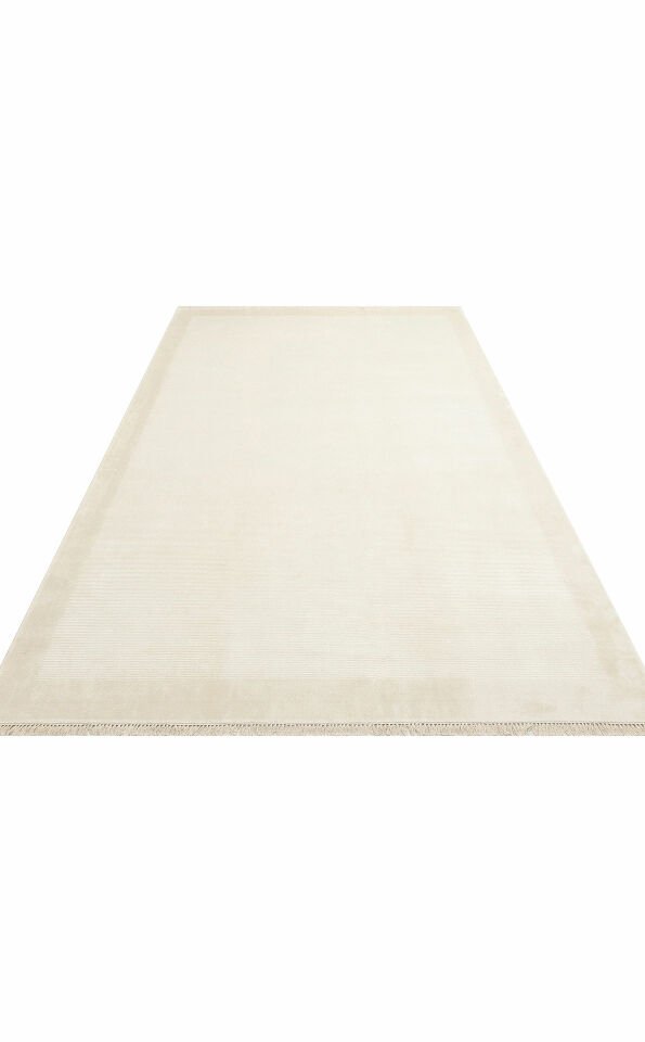 NAPOLI NAP 02 CREAM  Sade Desenli Modern Sık Dokuma Makine Halısı