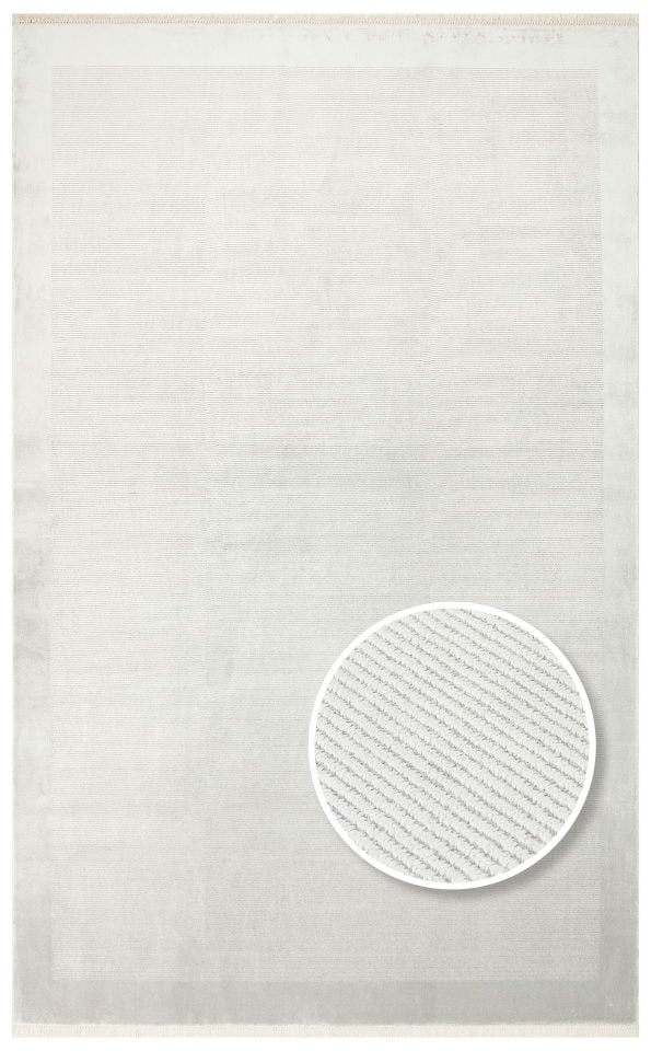 NAPOLI NAP 02 GREY  Sade Desenli Modern Sık Dokuma Makine Halısı