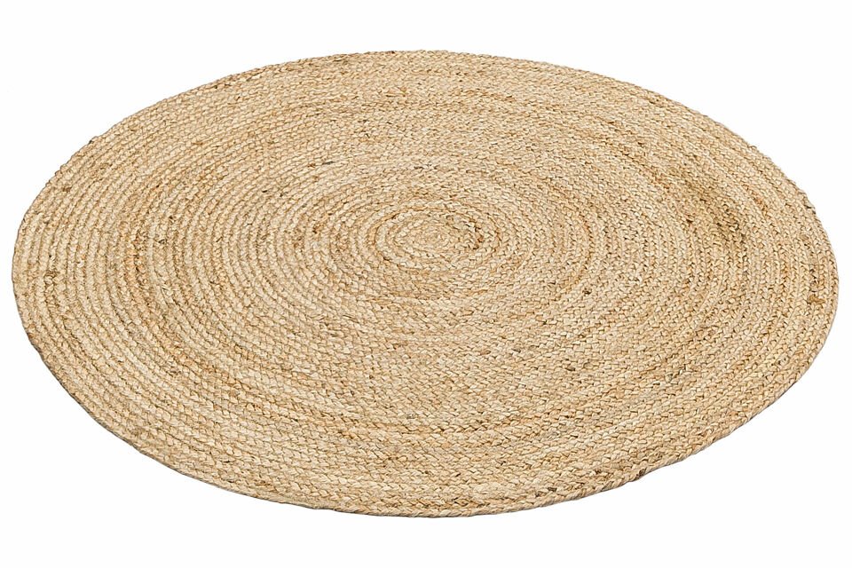 JUNO ECH 01R NATURAL El Dokuma Naturel Jüt Hasır Halı