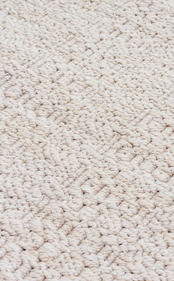NORTE NRT 01 BEIGE Ekstra Yumuşak Tuşeli, Örgü Dokuma Hav Vermeyen Özel İplikler ile Üretilen Modern Makine Halısı