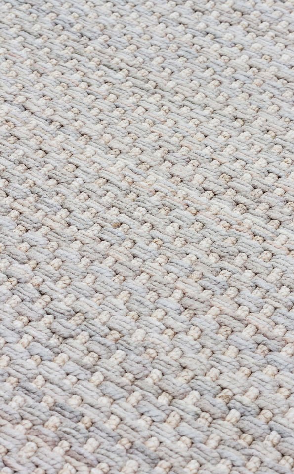 NORTE NRT 03 BEIGE GREY Ekstra Yumuşak Tuşeli, Örgü Dokuma Hav Vermeyen Özel İplikler ile Üretilen Modern Makine Halısı