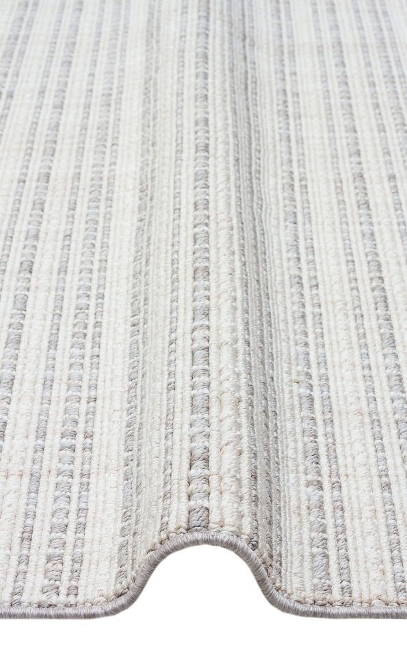 NORTE NRT 04 WHITE GREY Ekstra Yumuşak Tuşeli, Örgü Dokuma Hav Vermeyen Özel İplikler ile Üretilen Modern Makine Halısı