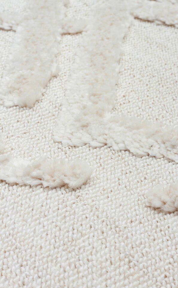 TERAZZO TRZ 03 WHITE  Hav Toz Vermez Yumuşak Dokulu Makine Halıları
