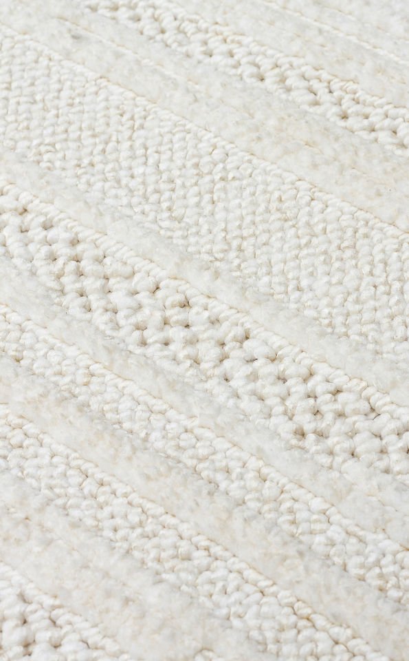 JOY JOY 01 WHITE Hav Toz Vermeyen Yumuşak Dokulu Etnik Desenlere Sahip Modern Halı