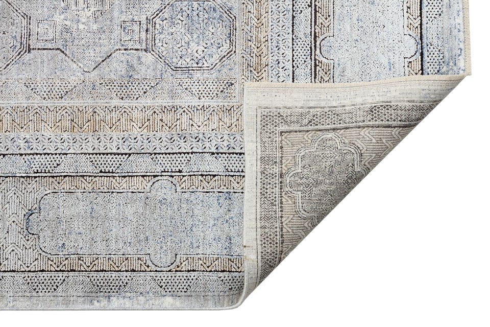 MAHAL MHL 04 ANTRASIT GOLD  Art Deco Desenli Yüksek Kalite Sık Dokuma Salon Halısı