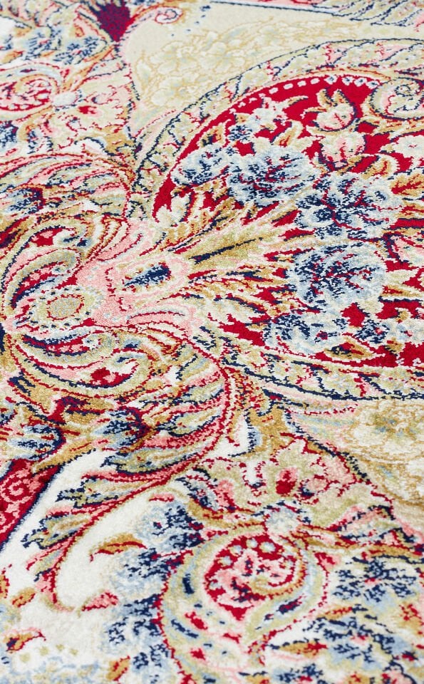 ISFAHAN ISF 01 RED Klasik Desenli Yüksek Kalite Sık Dokuma Makine Halısı