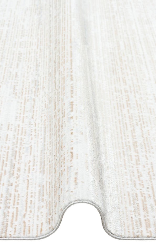SATEEN ST 101 BEIGE XW Hav Toz Vermez Yıkanabilir Kaymaz İnce Dokuma Modern Halı