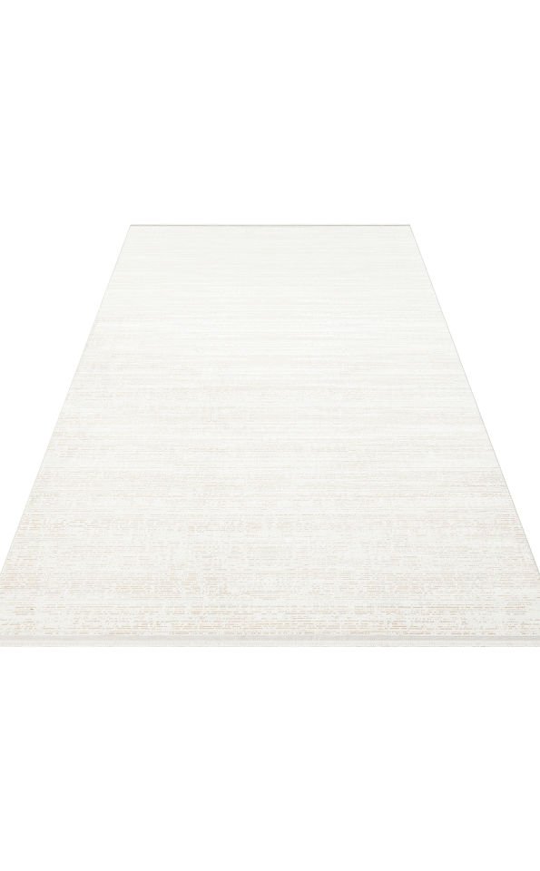 SATEEN ST 101 BEIGE XW Hav Toz Vermez Yıkanabilir Kaymaz İnce Dokuma Modern Halı