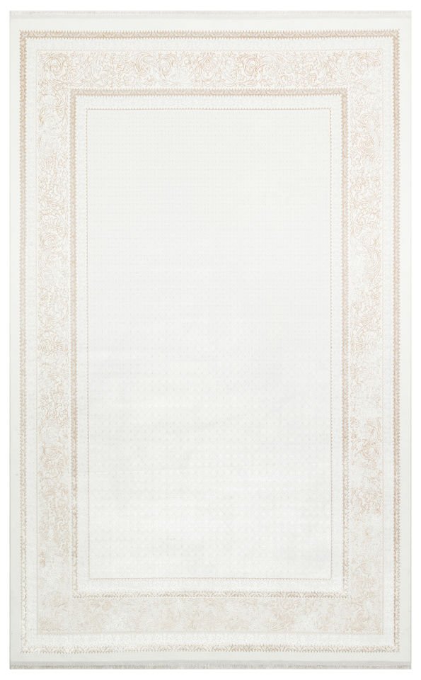 SATEEN ST 102 BEIGE XW Hav Toz Vermez Yıkanabilir Kaymaz İnce Dokuma Modern Halı