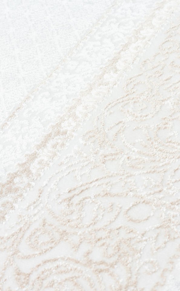 SATEEN ST 102 BEIGE XW Hav Toz Vermez Yıkanabilir Kaymaz İnce Dokuma Modern Halı