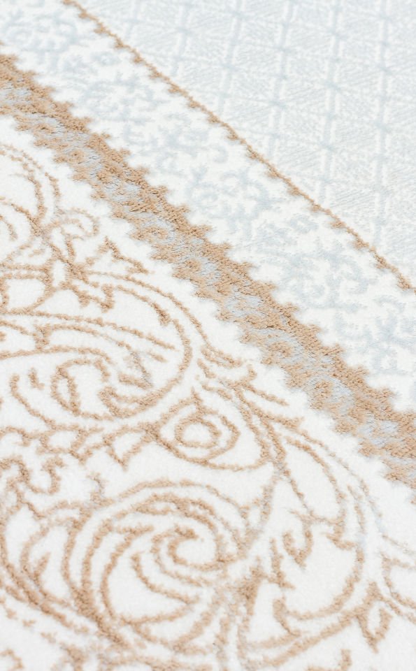 SATEEN ST 102 BEIGE XW Hav Toz Vermez Yıkanabilir Kaymaz İnce Dokuma Modern Halı