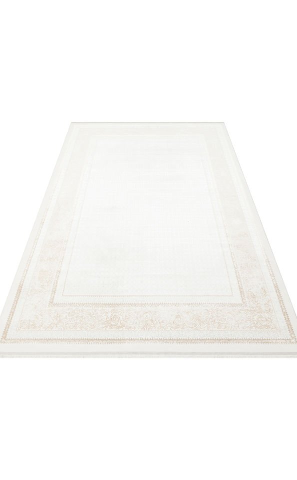 SATEEN ST 102 BEIGE XW Hav Toz Vermez Yıkanabilir Kaymaz İnce Dokuma Modern Halı