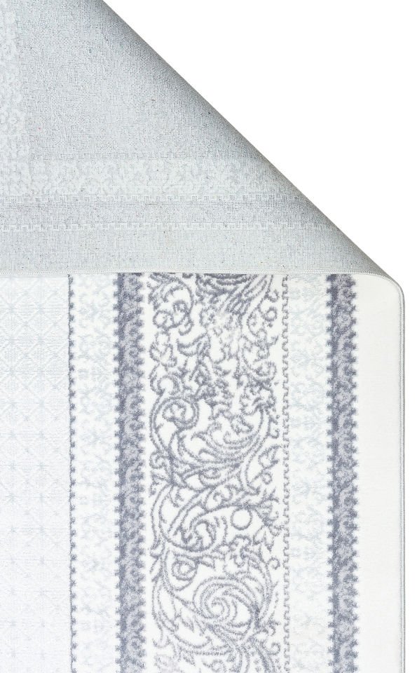 SATEEN ST 102 GREY XW Hav Toz Vermez Yıkanabilir Kaymaz İnce Dokuma Modern Halı