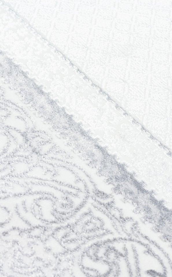 SATEEN ST 102 GREY XW Hav Toz Vermez Yıkanabilir Kaymaz İnce Dokuma Modern Halı