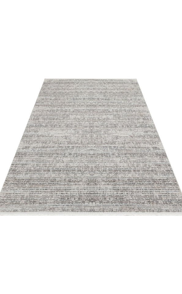 SATEEN ST 102 GREY XW Hav Toz Vermez Yıkanabilir Kaymaz İnce Dokuma Modern Halı