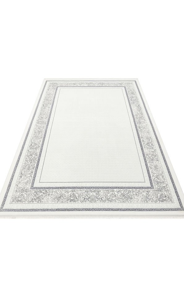 SATEEN ST 102 GREY XW Hav Toz Vermez Yıkanabilir Kaymaz İnce Dokuma Modern Halı