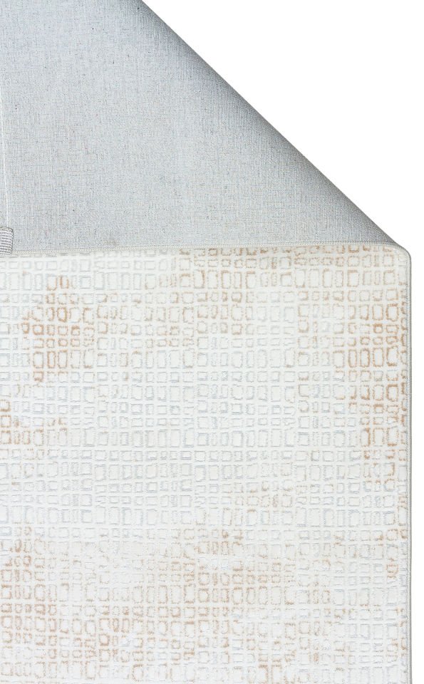 SATEEN ST 108 CREAM BEIGE Hav Toz Vermez Yıkanabilir Kaymaz İnce Dokuma Modern Halı