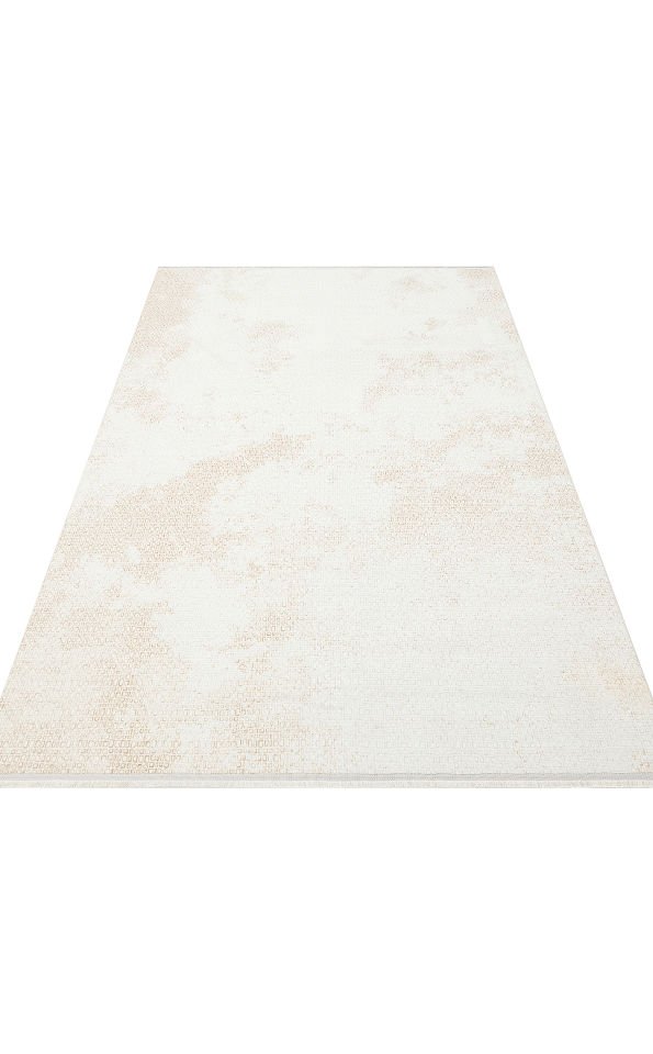 SATEEN ST 108 CREAM BEIGE Hav Toz Vermez Yıkanabilir Kaymaz İnce Dokuma Modern Halı