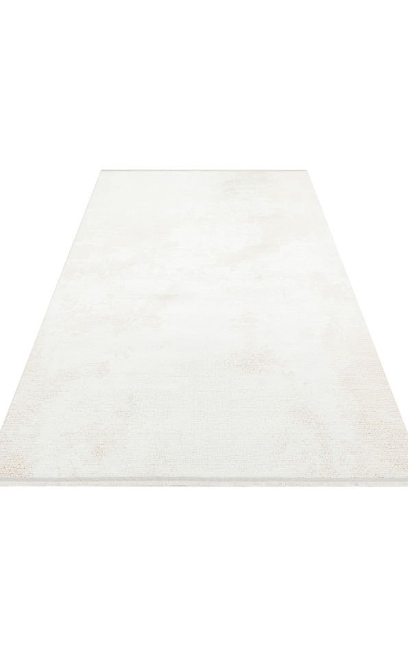 SATEEN ST 108 CREAM BEIGE Hav Toz Vermez Yıkanabilir Kaymaz İnce Dokuma Modern Halı
