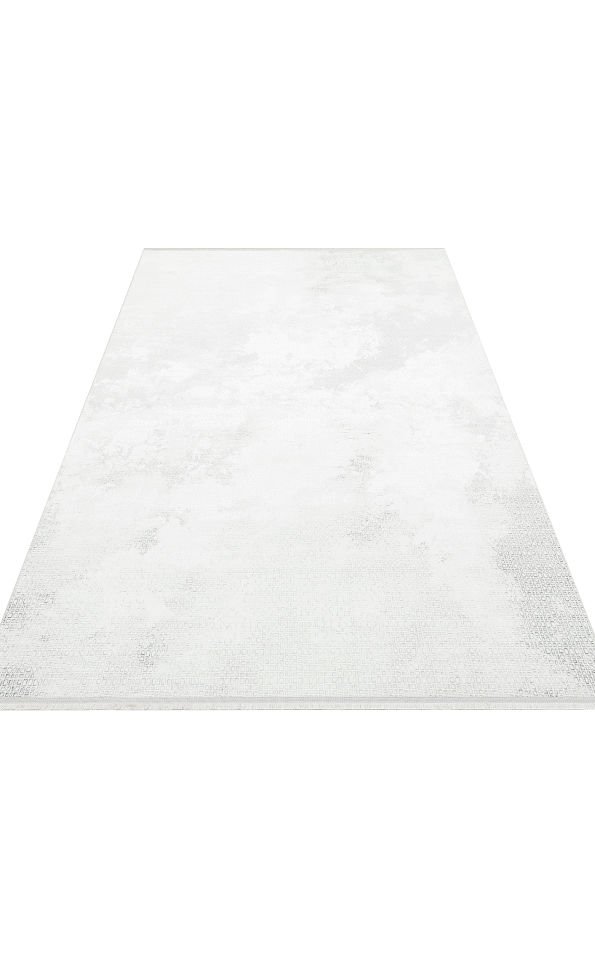 SATEEN ST 108 CREAM GREY Hav Toz Vermez Yıkanabilir Kaymaz İnce Dokuma Modern Halı
