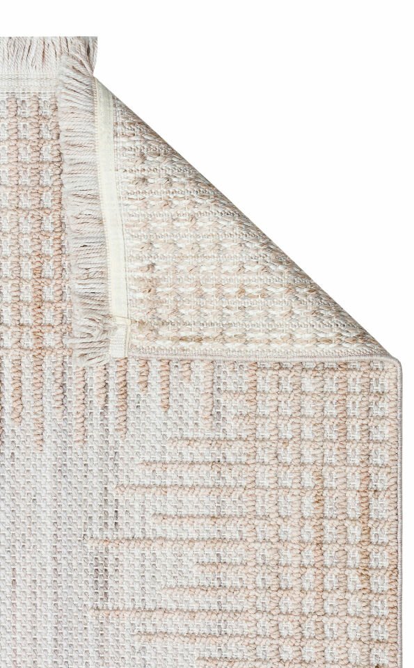 COZY CZY 01 GREY BEIGE Hav Toz Vermez Modern Örgü Dokuma Makine Halısı
