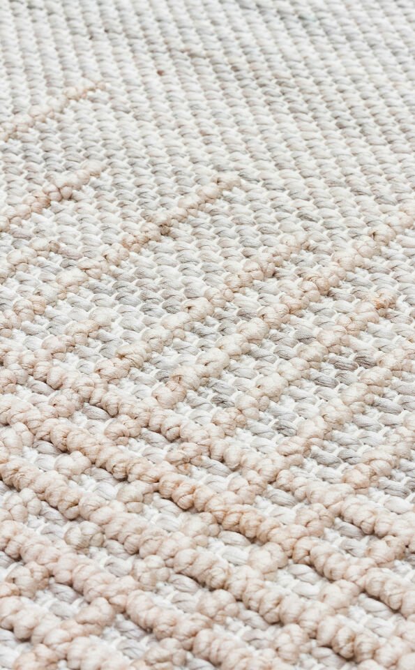 COZY CZY 01 GREY BEIGE Hav Toz Vermez Modern Örgü Dokuma Makine Halısı