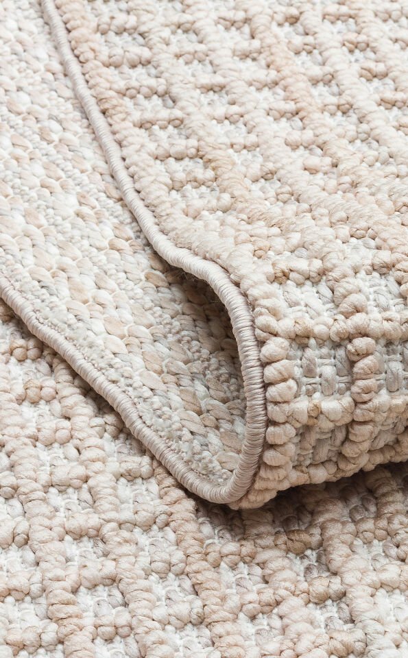 COZY CZY 01 GREY BEIGE Hav Toz Vermez Modern Örgü Dokuma Makine Halısı