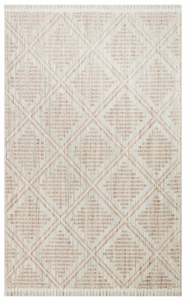 COZY CZY 03 GREY BEIGE Hav Toz Vermez Modern Örgü Dokuma Makine Halısı