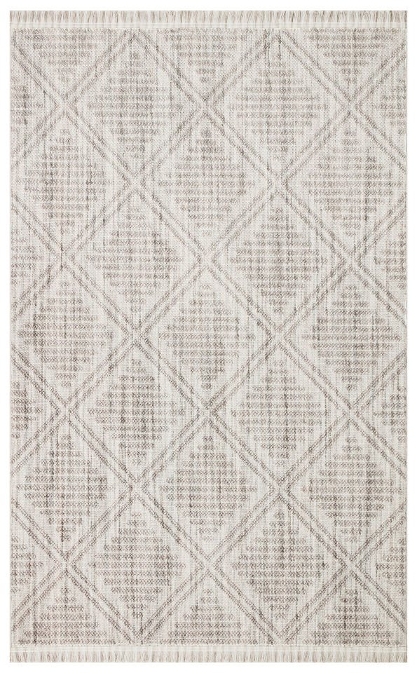 COZY CZY 03 GREY SILVER Hav Toz Vermez Modern Örgü Dokuma Makine Halısı