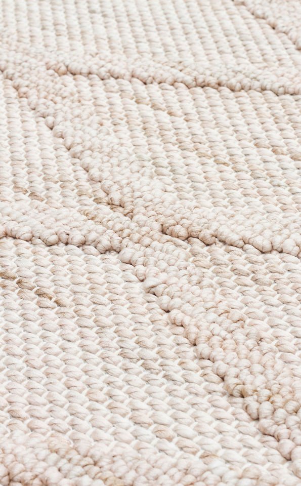 COZY CZY 04 BEIGE Hav Toz Vermez Modern Örgü Dokuma Makine Halısı