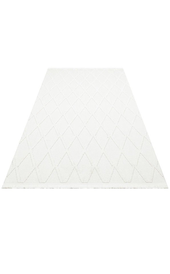 COZY CZY 04 CREAM Hav Toz Vermez Modern Örgü Dokuma Makine Halısı
