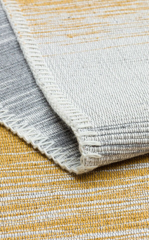 ARYA CRAFT ARC 03 GREY YELLOW Hav Toz Vermez Kilimler & Baskı Halılar Dokuma Yıkanabilir