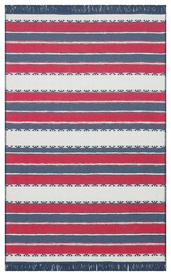 ARYA CRAFT ARC 05 RED NAVY  Hav Toz Vermez Kilimler & Baskı Halılar Dokuma Yıkanabilir