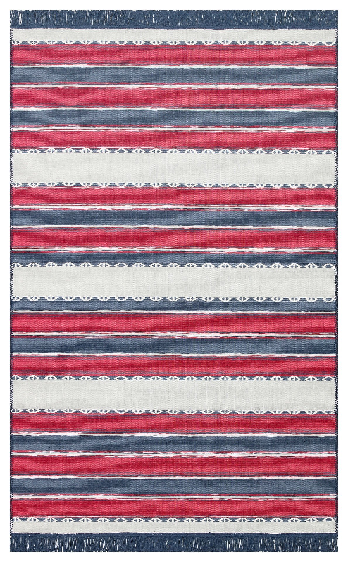 ARYA CRAFT ARC 05 RED NAVY  Hav Toz Vermez Kilimler & Baskı Halılar Dokuma Yıkanabilir