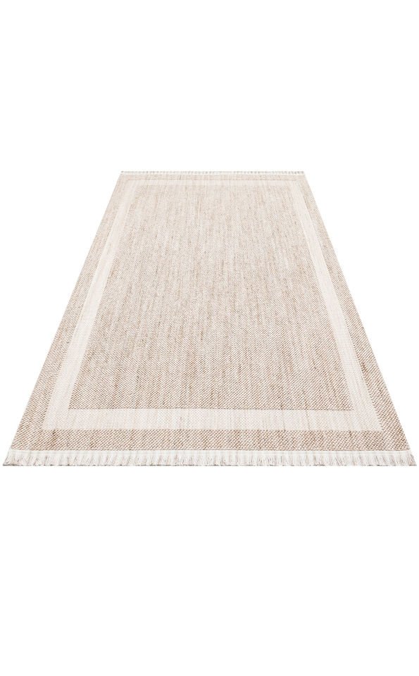 COZY CZY 05 BEIGE Hav Toz Vermez Modern Örgü Dokuma Makine Halısı