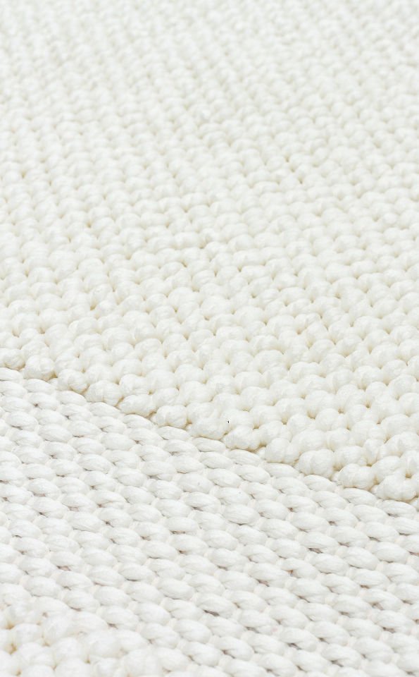 COZY CZY 05 CREAM Hav Toz Vermez Modern Örgü Dokuma Makine Halısı