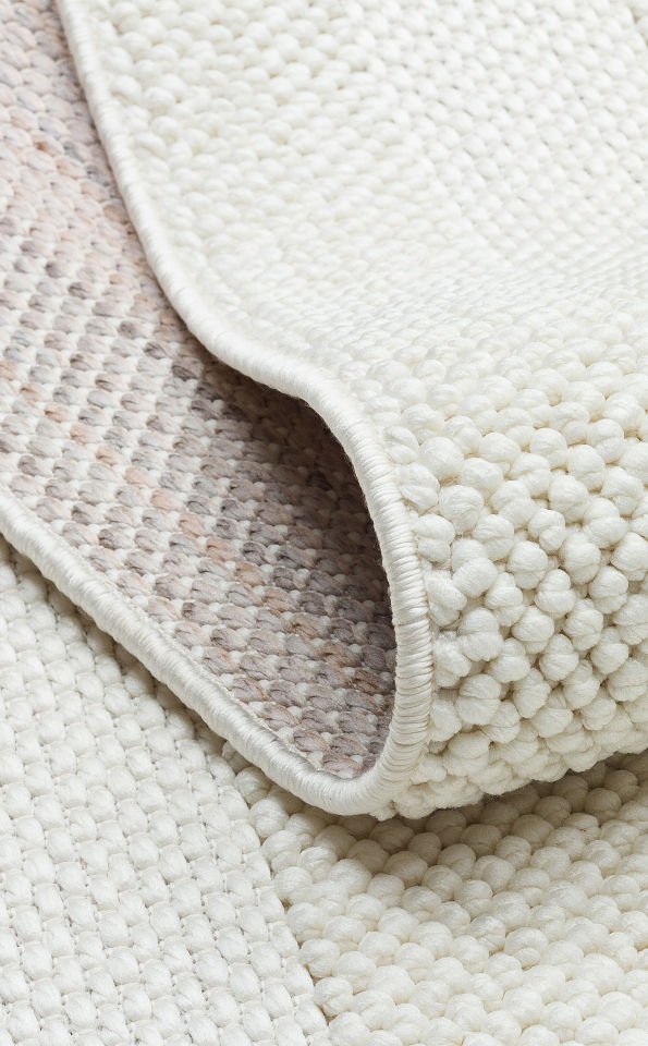 COZY CZY 05 CREAM Hav Toz Vermez Modern Örgü Dokuma Makine Halısı