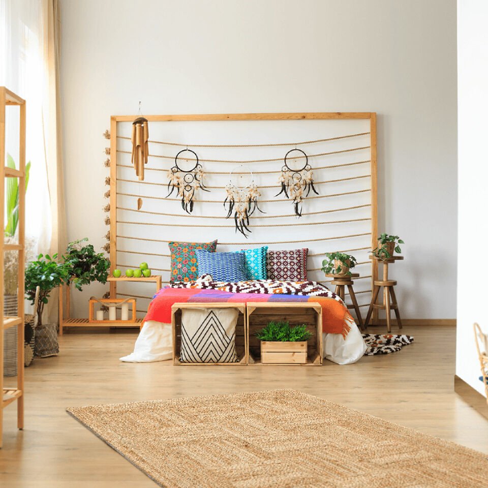 ECHO ECH 06 NATURAL XW Jüt ile Üretilen El Dokuma Sisal Kilim