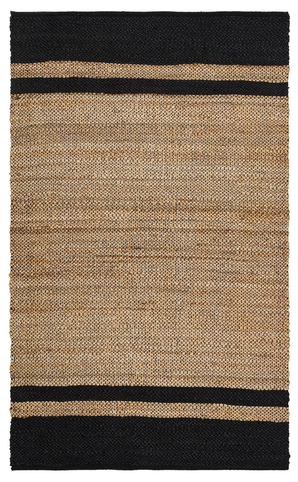 ECHO ECH 07 NATURAL BLACK Jüt ile Üretilen El Dokuma Sisal Kilim