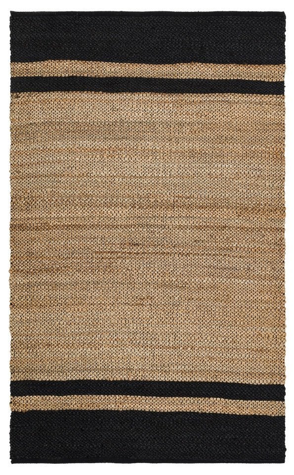 ECHO ECH 07 NATURAL BLACK Jüt ile Üretilen El Dokuma Sisal Kilim