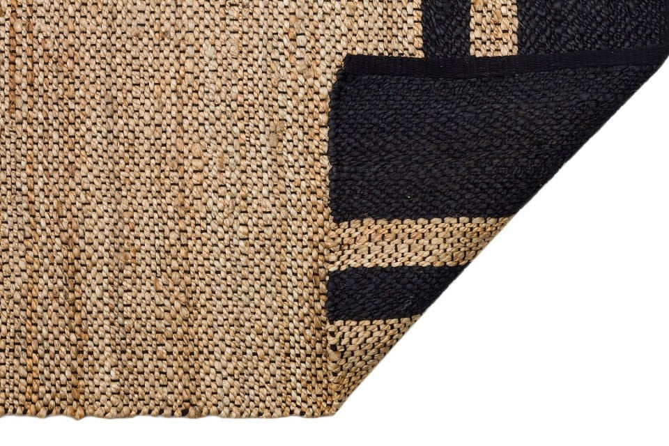 ECHO ECH 07 NATURAL BLACK Jüt ile Üretilen El Dokuma Sisal Kilim