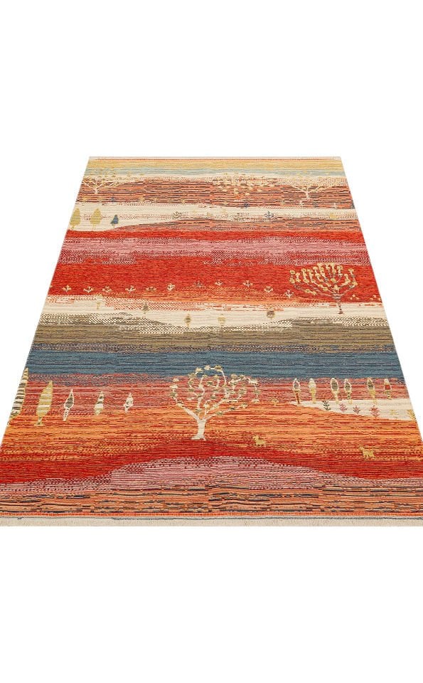 NOMAD NMD 12 TERRA Çift Taraflı Kullanıma Uygun Yıkanabilir Otantik Kilim