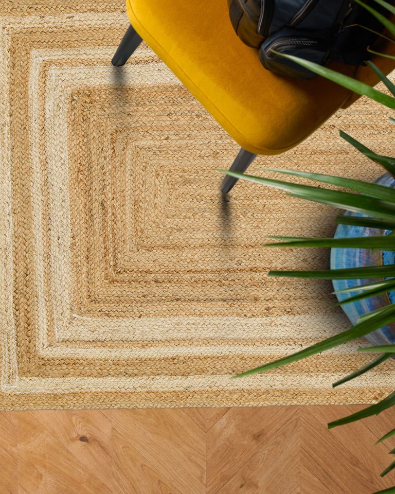 ECHO ECH 10 NATURAL WHITE XW   Jüt ile Üretilen El Dokuma Sisal Kilim
